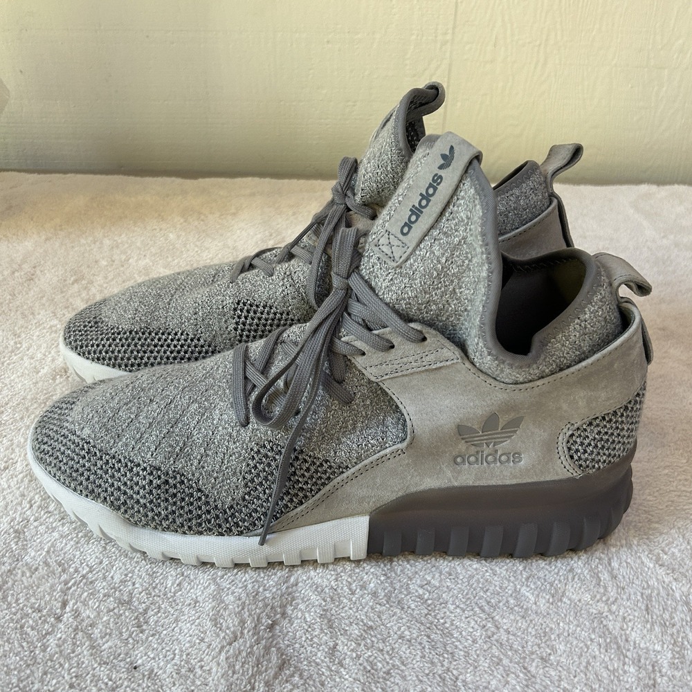 Adidas‎ Tubular X PK 'Solid Grey' Sneaker Men's  Size 12 Worn Once EUC